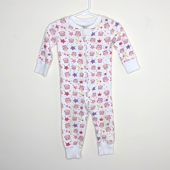 Hanna Andersson Owl Footless Onepiece Sleeper Pajama 70 9-18m - Picture 1 of 4
